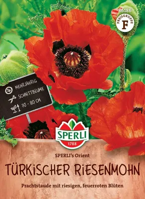Produktbild von SPERLI Türkischer Riesenmohnsamen Orient Papaver orientale 35 Pflanzen