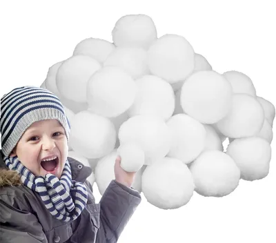 Zdjęcie produktu dla Zestaw 30 sztuk sztucznych kul śniegowych do użytku w pomieszczeniach