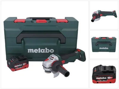 Obrázek produktu pro Metabo WB 18 LTX BL 15-125 Quick akumulátorová úhlová bruska 18 V 125 mm bez kartáčů + 1x akumulátor 10,0 Ah + metaBOX - bez nabíječky
