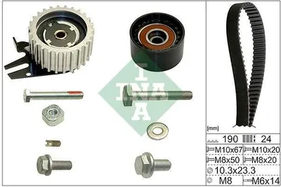 Produktbild von INA Zahnriemensatz für Alfa Romeo Fiat Opel Saab Suzuki