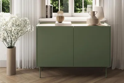 Zdjęcie produktu dla KOMODA 120 CM LOFT salon szafka półki sypialnia pojemna nowoczesna retro
