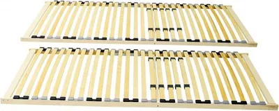 Produktbild von 2 x Lattenrost 100x200 starr BASIC mit Härtegradanpassung -
