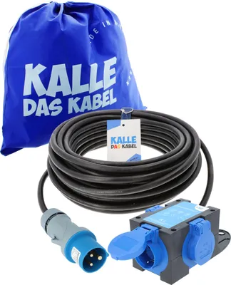 Produktbild von Kalle Adapterkabel CEE 230V 16A 2,5mm² auf Zelt Edition IP44 20 Meter