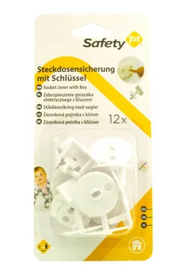 Produktbild von Safety 1st Kindersicherungen 12 x Steckdosensicherung mit Schlüssel