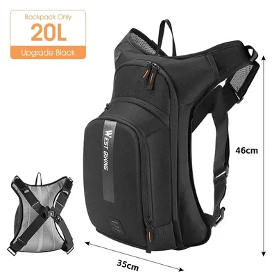 Produktbild von Fahrradrucksack - Trinkrucksack 20L - Ultraleicht - Faltbar - Nylon - Für MTB Rennrad Laufen Wandern Klettern