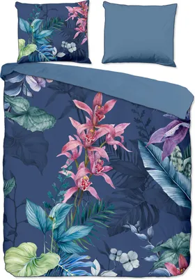 Produktbild von Duvet cover Descanso 155x220 + 1* 80x80 cm - flowers and leaves