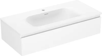 Immagine prodotto di Mexen Orio mobile da bagno 100 cm con lavabo Vela, 1 cassetto, bianco opaco - 91A10-10023-1-BF01-W23M01