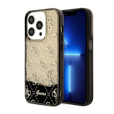 Zdjęcie produktu dla Guess GUHCP14LLC4PSGK iPhone 14 Pro 6.1czarny/black hardcase Liquid Glitter 4G Transculent