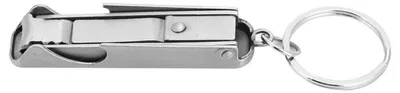 Immagine prodotto di Tagliaunghie 2 in 1 con apribottiglie e anello portachiavi, ideale per tagliare unghie spesse