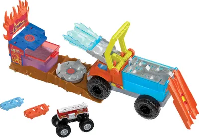 Produktbild von Hot Wheels Monster Trucks Arena World: 5-Alarm-Rettungsaktion