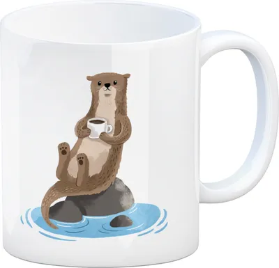 Produktbild von Otter Kaffeebecher mit niedlichem Fischotter