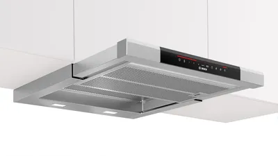 Image de Bosch Série | 8, Hotte à déflecteur plat, 60 cm, acier inoxydable DFS067K51 Choix entre évacuation et recyclage de l'air
