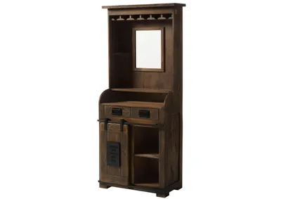 Immagine prodotto di MASSIVMOEBEL24 | Bar Mango 75x35x170 braun lackiert RAILWAY #441