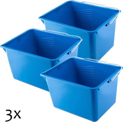 Obrázek produktu pro KADAX "Carda" zásobník na barvu, kbelík na barvu, robustní kbelík na vodu, 8 l, modrý, 3 kusy