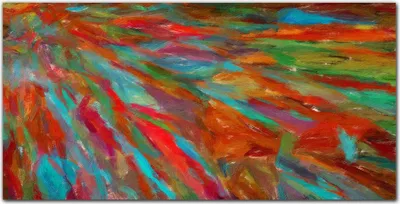 Produktbild von Coloray Küchenrückwand 100x50 Spritzschutz aus Glas - bunt Daubs