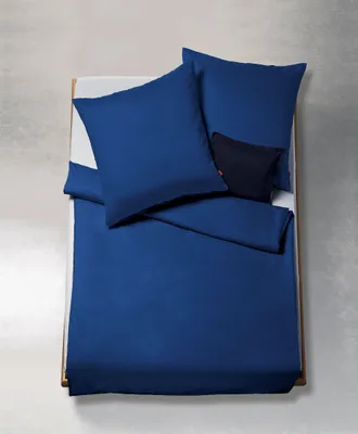 Produktbild von Fleuresse Lech Edelflanell Bettwäsche 155x220 Fischgrät royalblau uni 603089-2