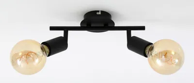Productafbeelding van Briloner 2-lichts spot, zwart staal, zwart, 27,5 x 10 cm, E27