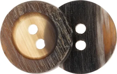 Obrázok produktu pre Gombík – sada 6 ks – priemer 20 mm – hnedý