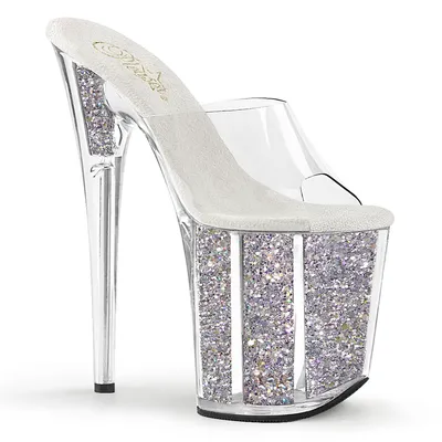 Zdjęcie produktu dla FLAMINGO-801G damskie buty wsuwane marki Pleaser, przezroczyste EU 39, US 9
