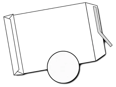 Zdjęcie produktu dla Taška B4, 250x353 mm, křížové dno, samolepicí s krycí páskou, textilní výztuha, hnědá