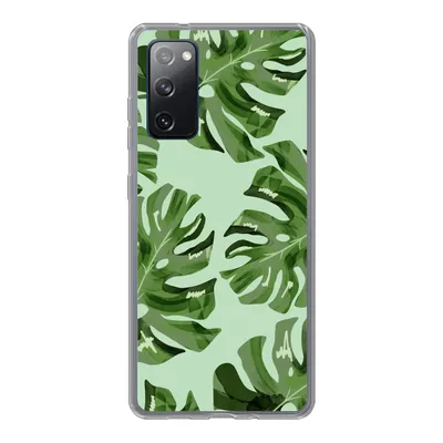 Produktbild von MuchoWow® Handyhülle Schutzhülle Hülle für Samsung Galaxy S20 FE Blätter - Tropisch - Pastell Silikon Softcase Handy Hülle - Abdeckung