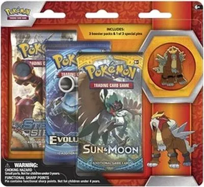 Obrázok produktu pre Pokemon Entei Pin 3-Pack Blister