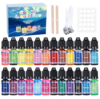 Immagine prodotto di Colorante liquido per candele, 24 colori, per la produzione di candele, 10 ml