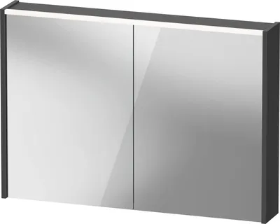 Image de Armoire de toilette Duravit D-Code, prise type F (EU, DE), 2 portes, champ lumineux LED en haut, 1000x700mm, 7 W, DC7107049490000