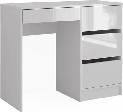 Immagine prodotto di Scrivania Vicco Sherry Bianco lucido 90 x 40 cm con cassetti, Model 43665