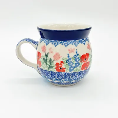 Produktbild von Becher Handgefertigte Bunzlauer Keramik Tasse, Becher 200 ml