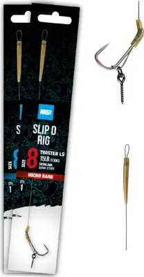 Productafbeelding van Kant-en-klare karperrig met slip, met barbel, maat 4