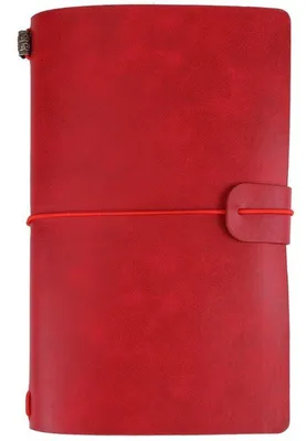 Produktbild von Vintage Notizbuch Kunstleder Nachfüllbar Schnallenverschluss 5 Farben 20,8x12,8 cm