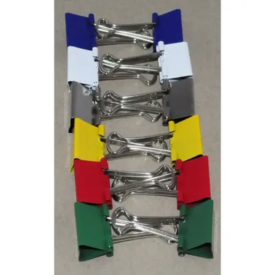 Immagine prodotto di MAUL Morsetti pieghevoli in acciaio per molle Metallo 12 pezzi 25 mm rosso