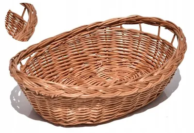 Produktbild von Sklep Wiklinowy Brotkorb mit Zopfleiste aus Weide
