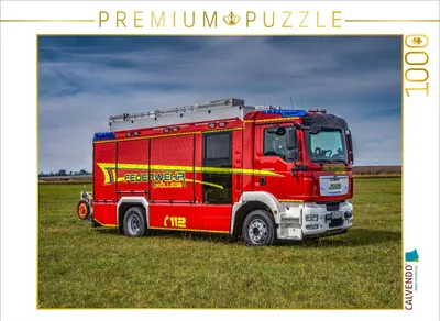 Produktbild von CALVENDO Puzzle Rosenbauer HLF 20 MAN TGM 15.290 FF Kölleda | 1000 Teile Lege-Größe 64x48cm Foto-Puzzle für glückliche Stunden