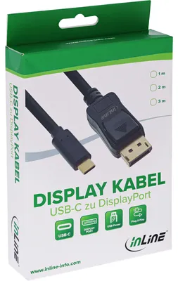 Immagine prodotto di Cavo display USB InLine®, da spina USB-C a spina DisplayPort, 3 m
