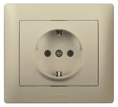 Productafbeelding van Legrand 771462 Stopcontact (SL) Galea, titanium