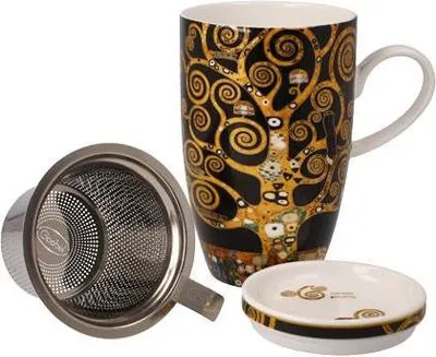 Obrázek produktu pro Goebel, Gustav Klimt, Sada čaje a svíček "Strom života" – 3dílná sada