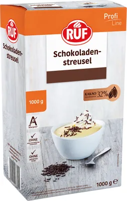 Produktbild von RUF Schokoladen Streusel perfekt zum Garnieren von Desserts 1000g