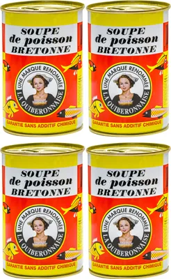 Produktbild von Food-United Fisch – FISCHSUPPE-FRANZÖSISCH - bretonische Art 4x 425ml