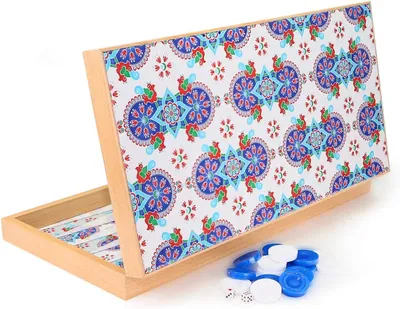 Immagine prodotto di Bellissimo motivo di piastrelle per il gioco del backgammon / tavla
