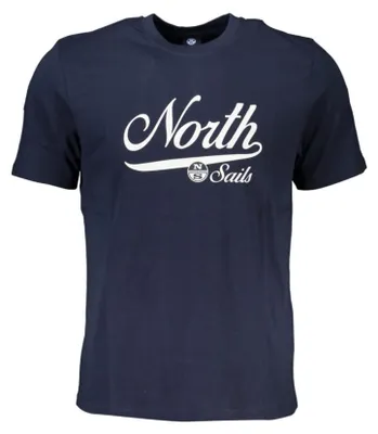 Produktbild von Herren Kurzarm T-Shirt Blau mit Print und Rundhals - Trendiges Design