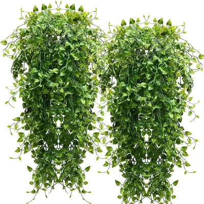 Obrázek produktu pro Umělé popínavé rostliny břečťan, 4 kusy, délka 83,8 cm, odolné vůči UV záření, plast, vhodné pro použití v interiéru i exteriéru