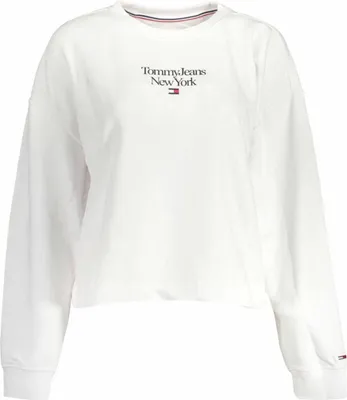 Produktbild von Damen Sweatshirt Weiß - Baumwolle, Rundhals, Stickerei, Logo
