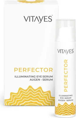 Produktbild von Vitayes, Perfector, Augen Gel/Serum, Augencreme mit Anti-Aging Soforteffekt für leichte Falten. Einzigartiger Instant Brightening Effekt gegen Augenringe. Inhalt reicht über 3 Monate
