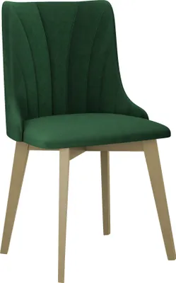 Immagine prodotto di Sedia da pranzo imbottita AFTON 10 - rovere sonoma / verde