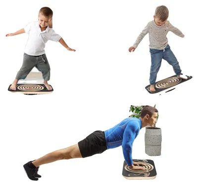 Productafbeelding van Balancebord, fascinerend labyrintontwerp, stabiliteitstraining, zwart