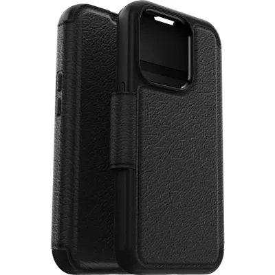 Produktbild von OtterBox Strada MagSafe iPhone 15 Pro Shadow - black