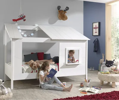Produktbild von Kinderbett Baumhaus ALEXANDRIA-12 Liegefläche 90 x 200 cm - B/H/T: 214/158,5/105cm