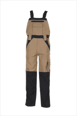Produktbild von Planam Plaline Latzhose sand/schwarz Gr. 25, 2524025